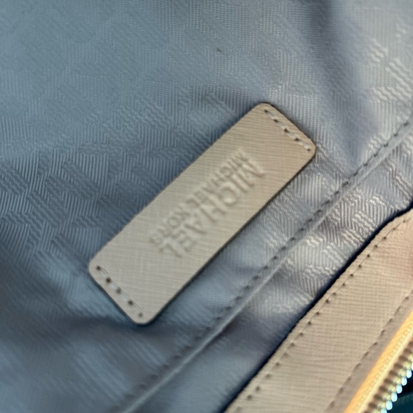 Michael Kors Tan Purse with Gold Cutouts - Picture 12 of 15